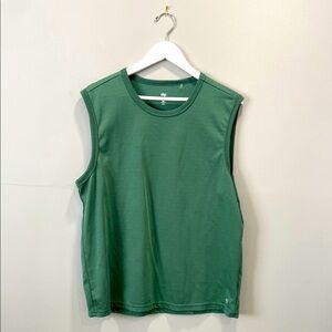 Dip Sleeveless Green Active Top